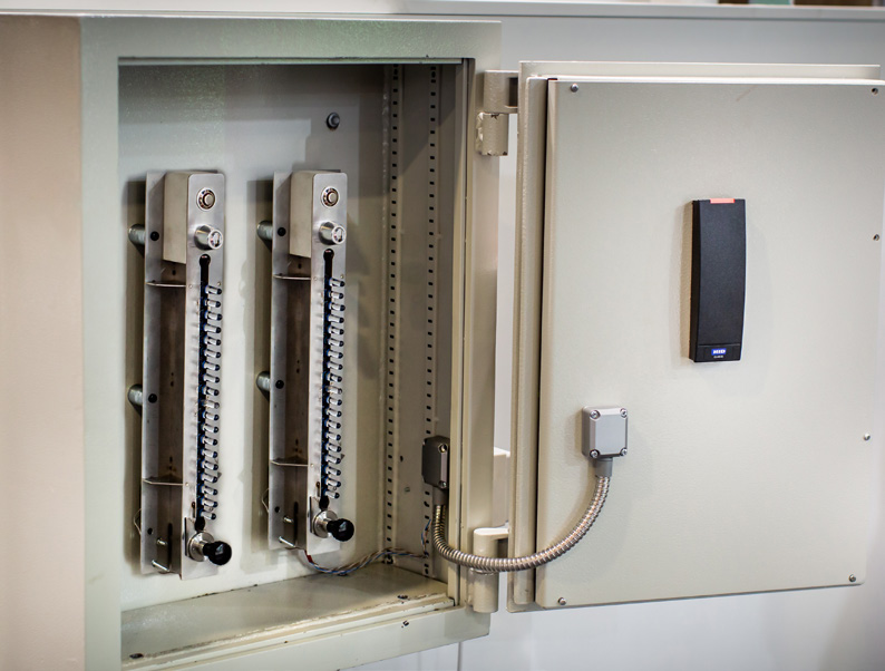 Drug vial dispenser ara security